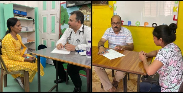 Bright Academy organized a free health check-up camp in collaboration with Maharaja Agrasen Hospital