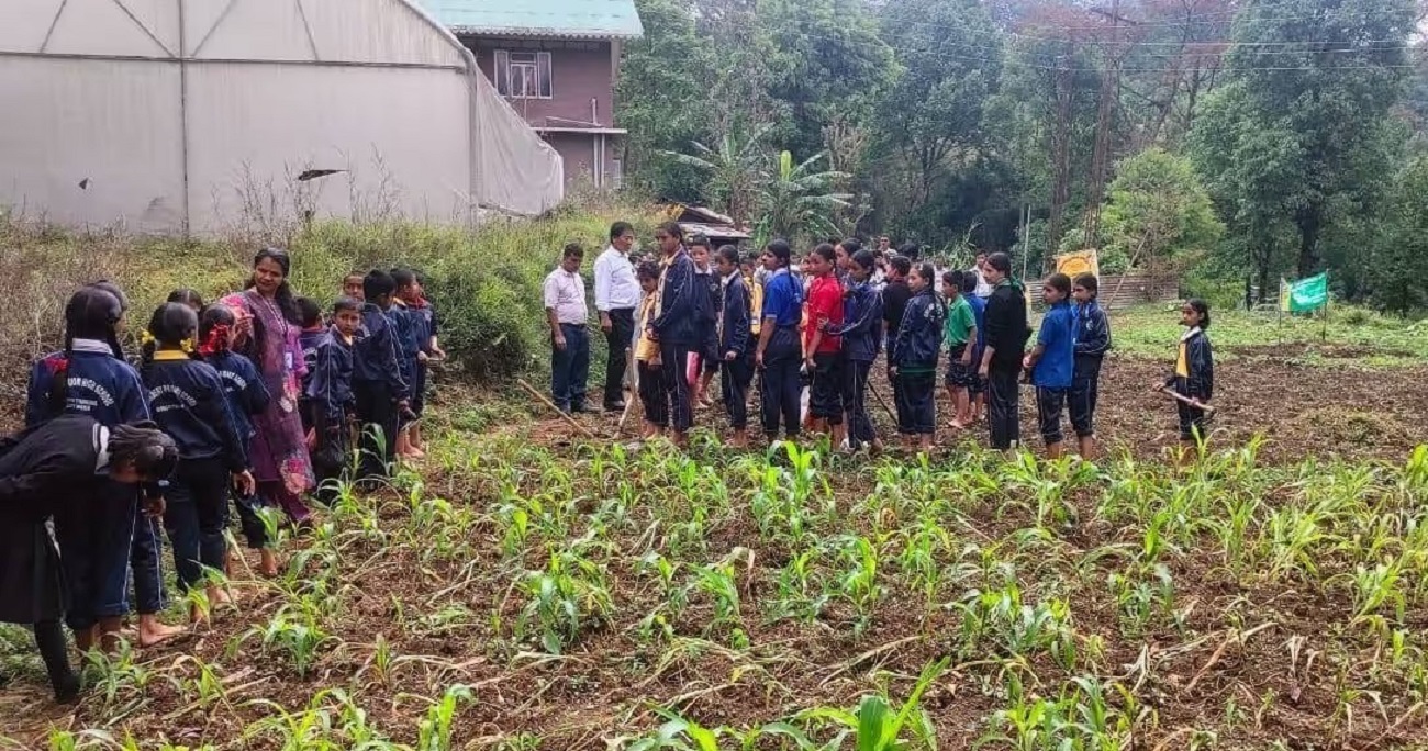 Sikkim School’s monthly environment day transforms a wasteland into a farm