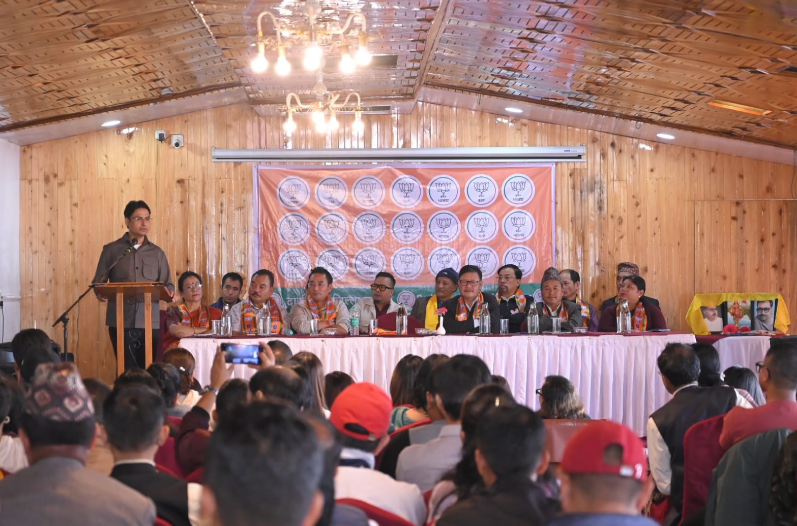 Darjeeling MP Raju Bista says, Politics is a means to serve society’ at BJP District Meeting